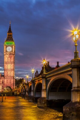 Fototapete Londoner Architektur am Abend