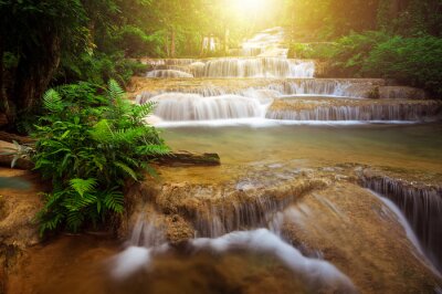 Fototapete Mae Kae Wasserfall