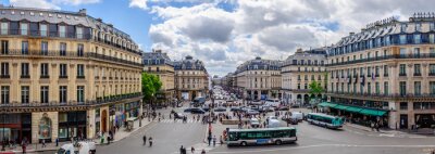 Fototapete Paris und belebte Straße