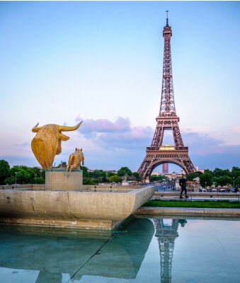 Fototapete Paris und Eiffelturm 3D