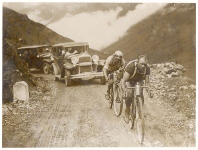 Fototapete Retro-Fahrrad auf einem Foto