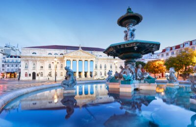 Fototapete Rossio-Platz in Lissabon