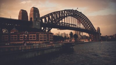 Fototapete Sydney Australien am Abend