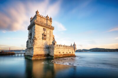 Fototapete Turm von Belém in Lissabon