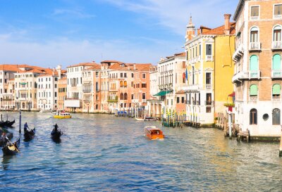 Fototapete Venedig mit farbenfroher architektur