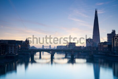 Poster Architektur von London von der Skyline aus