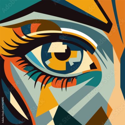 Poster Augen-Pop-Art-Stil