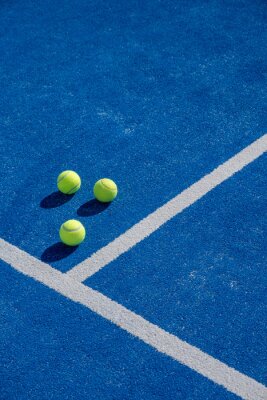 Poster Blauer Tennisplatz