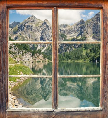 Ein see im spiegelbild