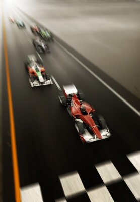 Poster Formel 1 Rennen und Autos