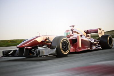 Poster Formel 1 rotes Auto