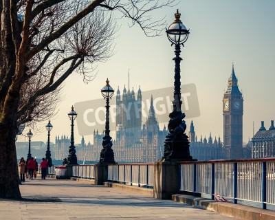 Poster London Big Ben und Parlament