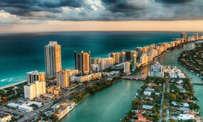 Poster Miami Stadtpanorama