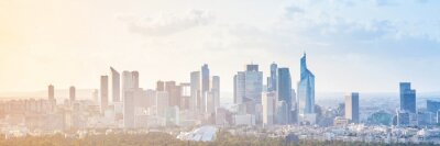 Poster Panorama der modernen Stadt