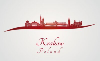 Poster Panorama von Krakau