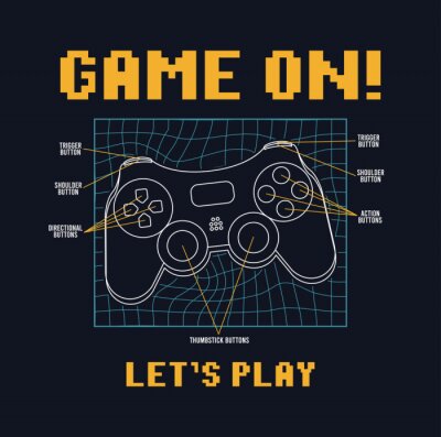 Poster Retro-Gamepad