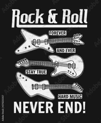 Poster Rockige E-Gitarren