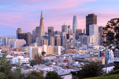 Poster San Francisco und Stadtpanorama