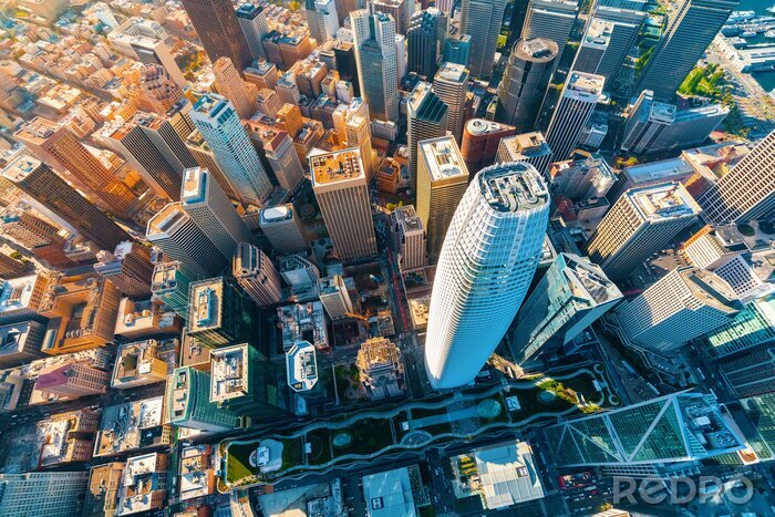 Poster San Francisco und Wolkenkratzer