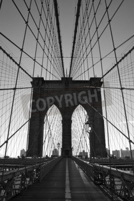 Poster Tor auf der Brooklyn Bridge