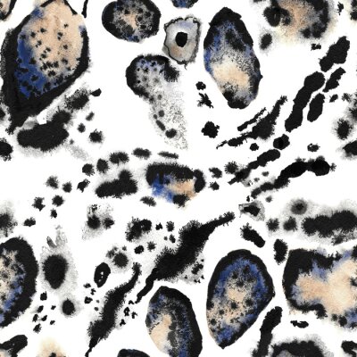 Sticker Aquarell-Leopardenmuster