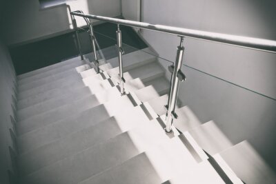 Sticker Graue Betontreppe