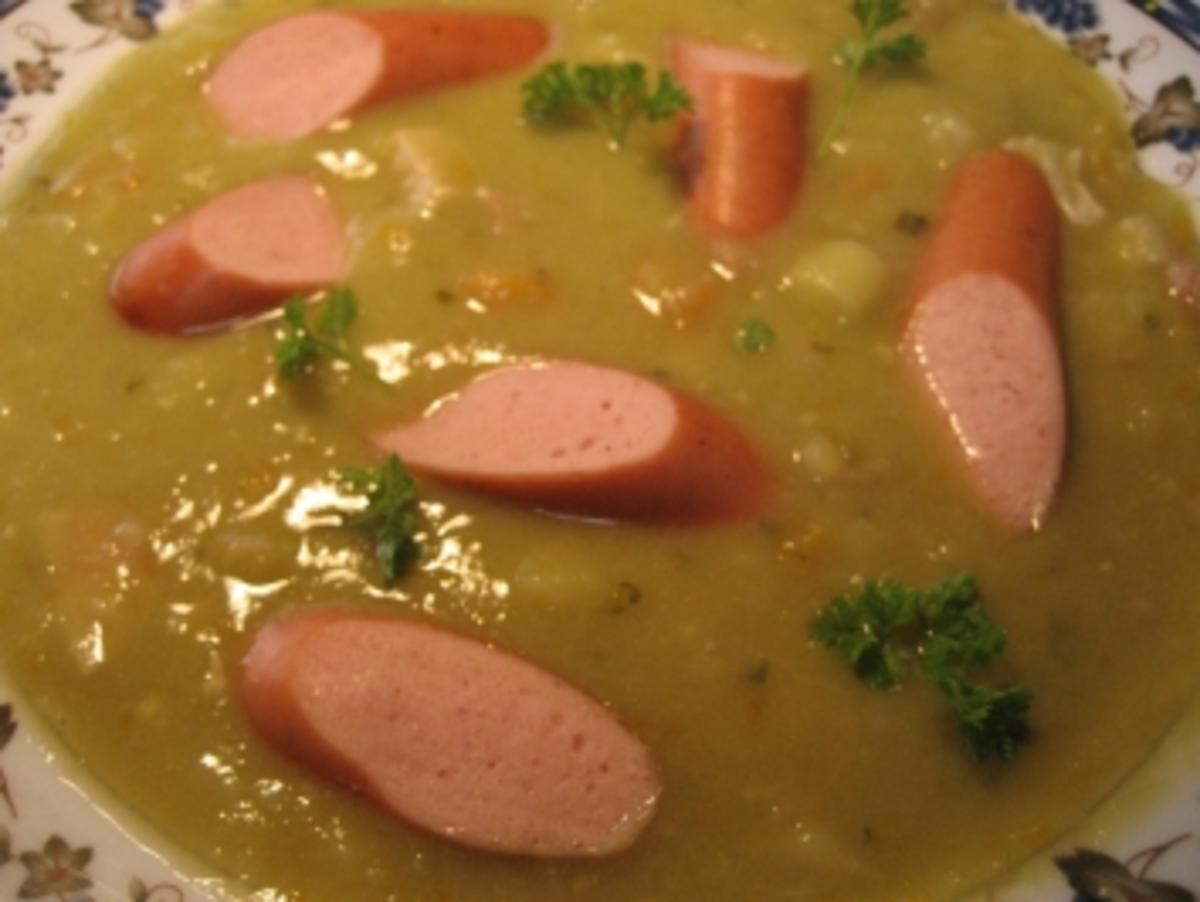 Deftige Erbsensuppe - Rezept