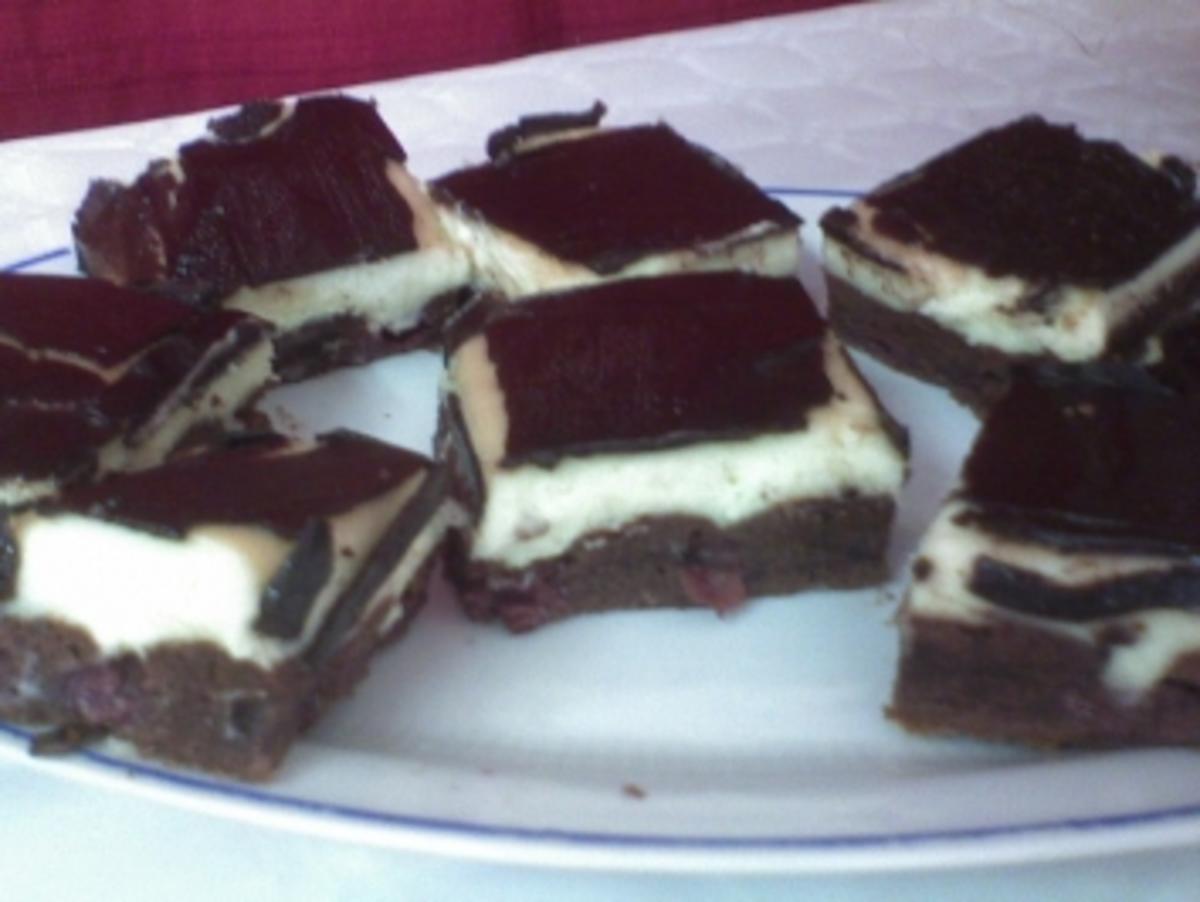 Schneewittchenkuchen...nur  mit Schokoteig..((:: - Rezept