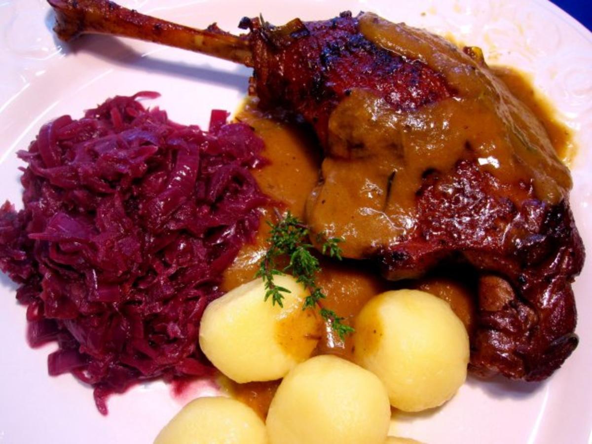 Gänsekeulen zum Martinstag - Rezept