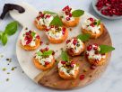 Süßkartoffel-Canapés mit Ziegenkäse-Dip Rezept