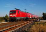 Fr Verwunderung meinerseits sorgte die 112 164 als sie am Sonntag den 9.9.2012  eine RE7 mal ziehend nach Krefeld bringt.