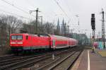 112 164 am RE7 in Kln Messe/Deutz am 23.03.2013