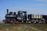 900-mm-Borsig-Dampflok der Type 0-4-OT, Fabrik-Nr 7095 von 1909 in Ny Alesund/Spitzbergen am 15.7.2012, also vor ihrer Restaurierung.