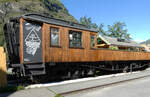 Der originelle Sweet-Wagon im Bahnhof Flam! Dieser besondere Wagen lädt auf spezielle Art und Weise zu einem Besuch ein.