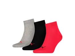 PUMA Unisex Kurzsocken Plain 3er Pack