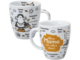 sheepworld Tasse Ohne Mama ist alles doof