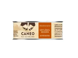 CANEO Hundenassfutter Gefluegelherzen Dose