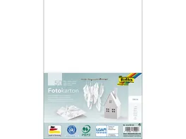 folia Fotokarton A4 50 Blatt weiss