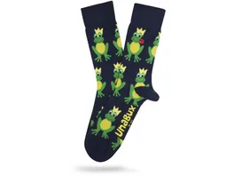 Unabux Unisex Socken Froschkoenig