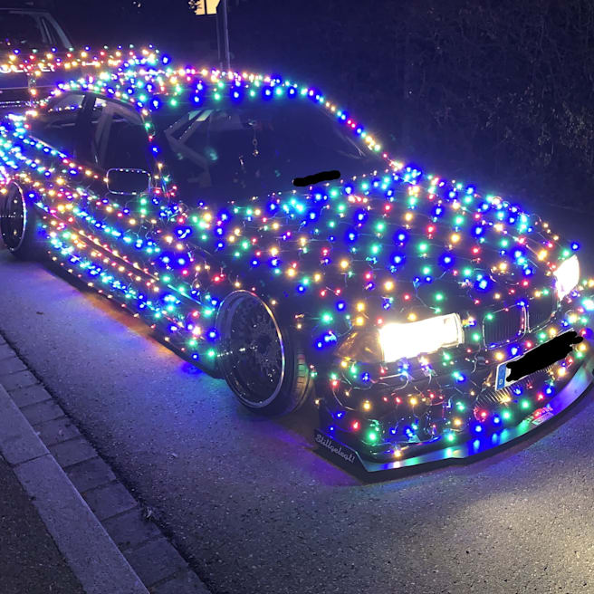 Bayern: Zu viele Lichter! Polizei zieht Weihnachts-BMW aus Verkehr