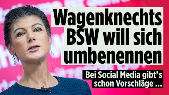 Bundestagswahl 2025: Sahra Wagenknechts BSW will sich umbenennen