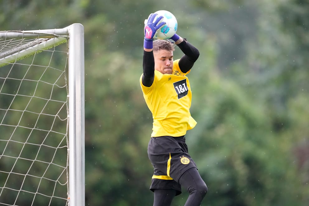 Dortmund-Torhüter Alexander Meyer beim BVB-Trainingslager im Sommer