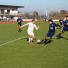 Mit seinem Tor zum 1:0 brachte Michael Kohler (weißes Trikot) Bobingen auf die Siegerstraße.