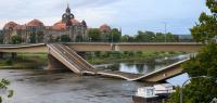 Carolabrücke in Dresden eingestürzt