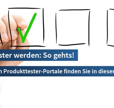 Produkttester werden und Geld verdienen ↻ Täglich neue Produkttests