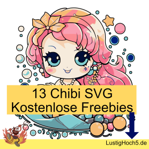 13 Chibi SVG Kostenlose Feebies