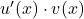 u^\prime(x) \cdot v(x)