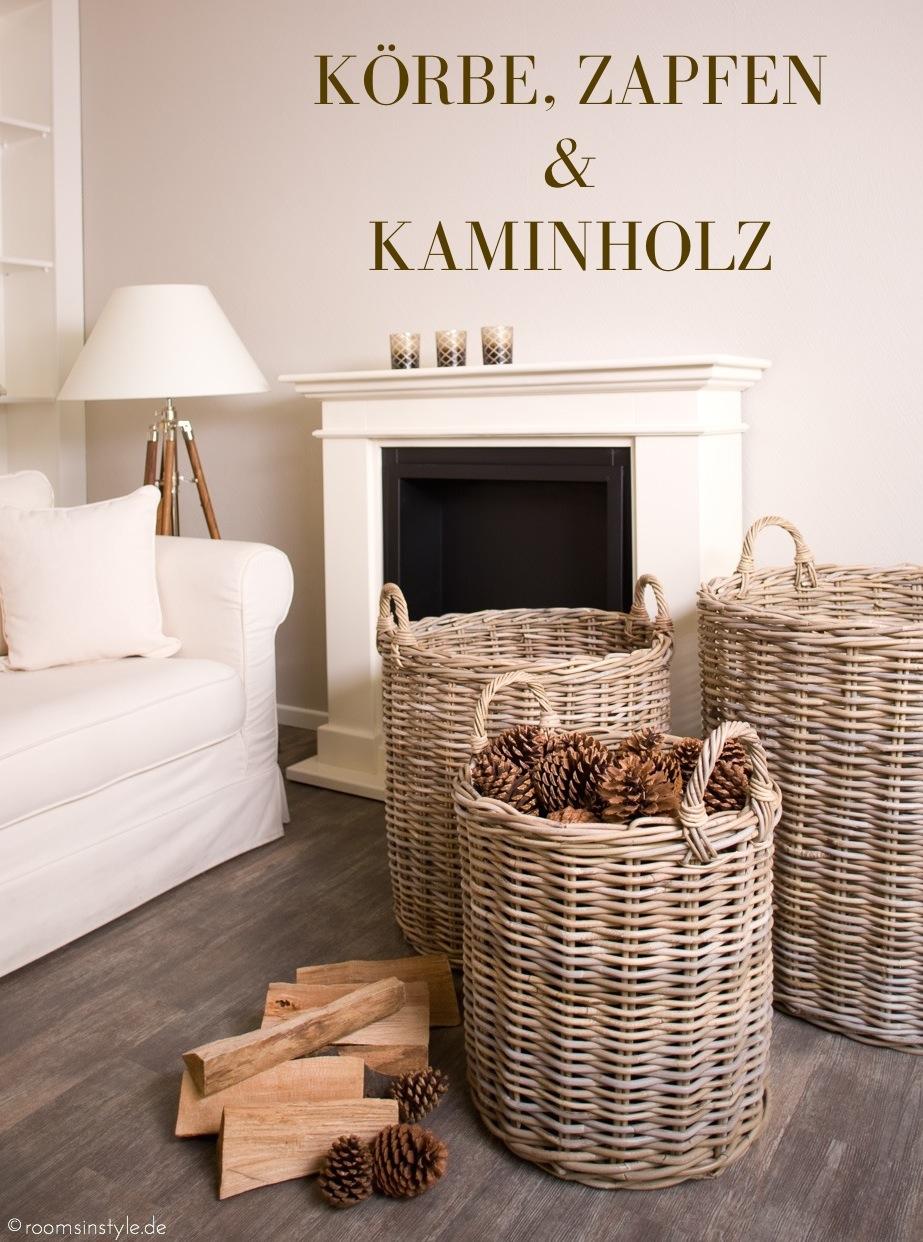 Kamindekoration #kaminecke ©http://roomsinstyle.de