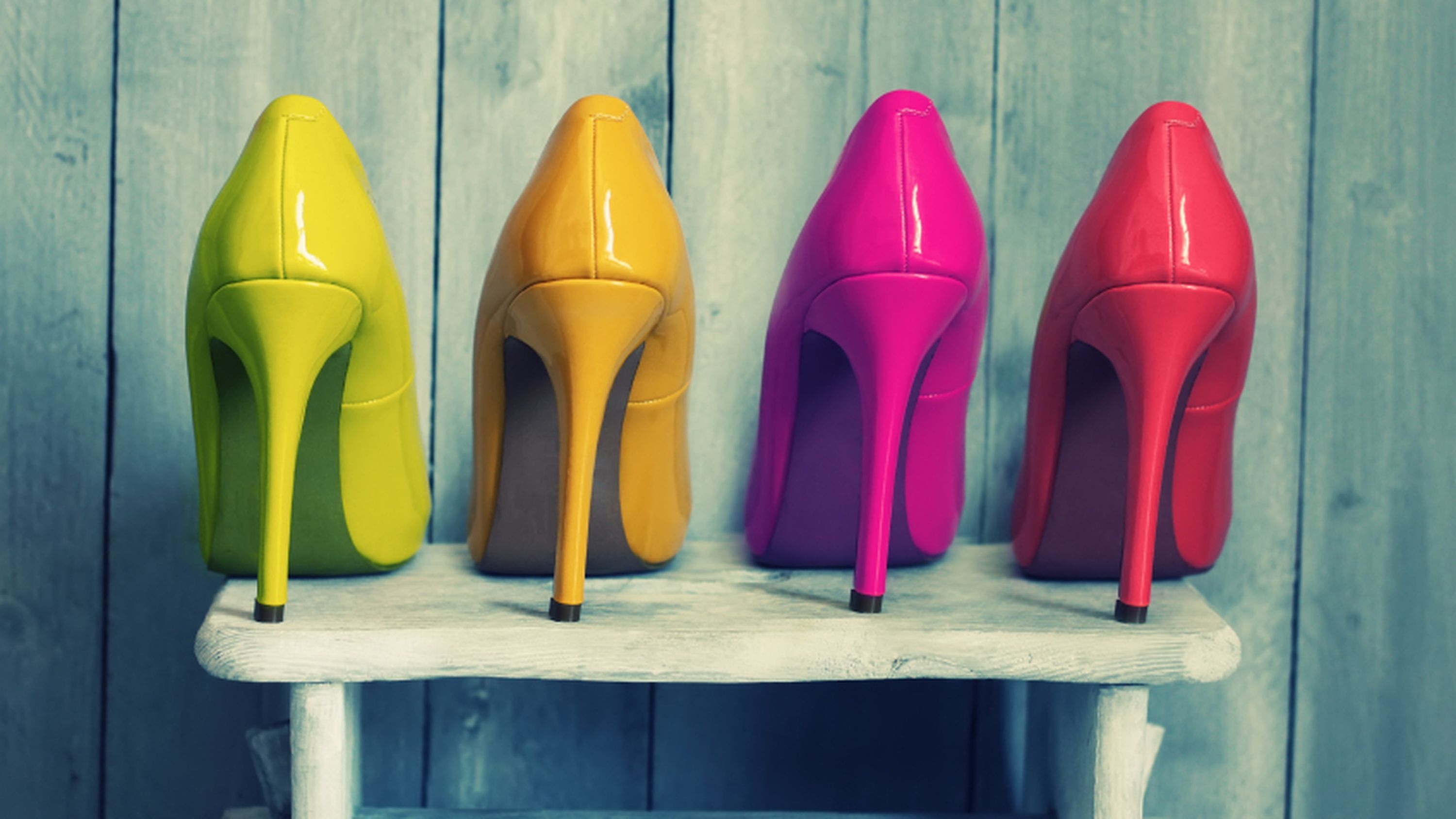 Bunte High Heels