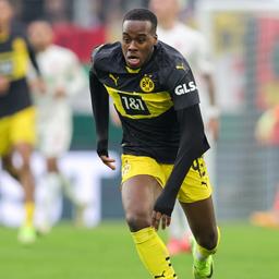 Jamie Gittens von Borussia Dortmund in Aktion